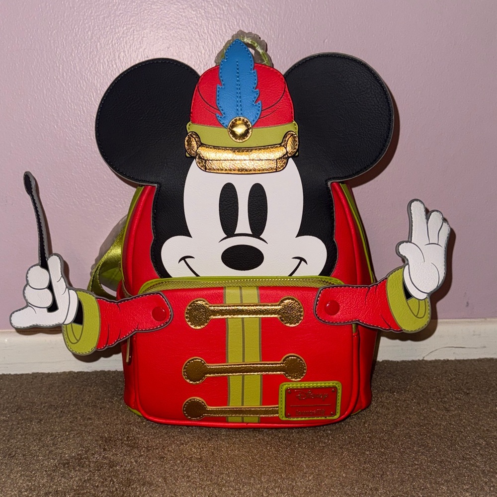 Disney x Loungefly Red Mickey Drum Major Bag